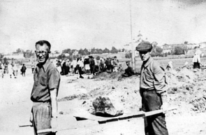 Военнопленные японцы на строительстве дороги Тамбов-Рассказово