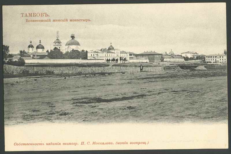История Тамбова. Вознесенский монастырь и здания больницы на берегу Студенца (в лучшем качестве)