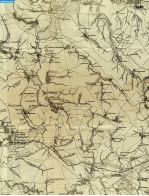Фрагмент карты Тамбовской губернии - часть Кирсановского уезда