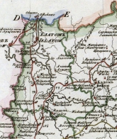 Карта Елатомского уезда 1821 года