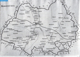 Карта Моршанского уезда 1911 года