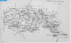 Карта Усманского уезда 1913 года