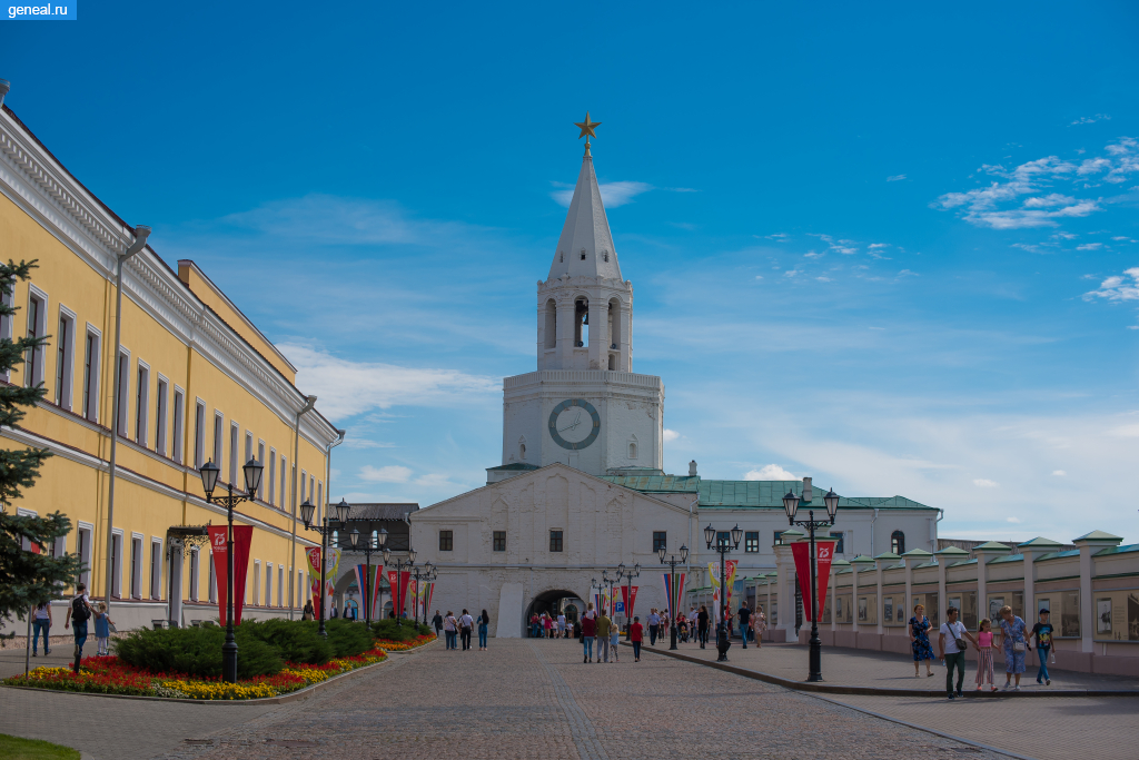 Казанская губерния. Спасская башня Казанского Кремля