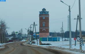 Водонапорная башня в селе Красное