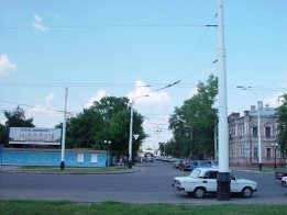 Тамбов образца 2002-06 года. Перекресток улиц Интернациональной и Красной