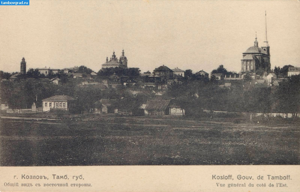 История Мичуринска (Козлова). Вид на город Козлов с восточной стороны