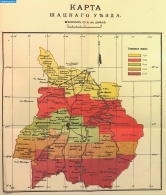 Карты Тамбовской губернии. Карта Шацкого уезда 1914 года