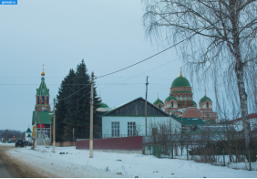 Лебедянский уезд. Вид на Троекуровский монастырь