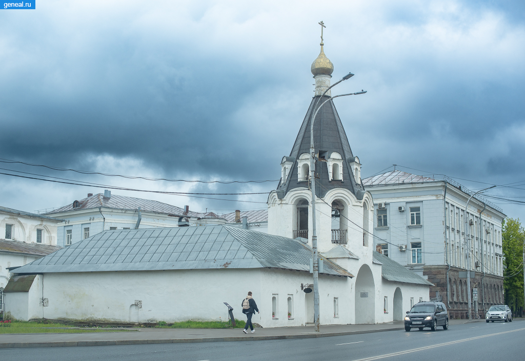 Псковская губерния. Колокольня церкви архангелов Михаила и Гавриила в Пскове Псковская губерния. Колокольня церкви архангелов Михаила и Гавриила в Пскове