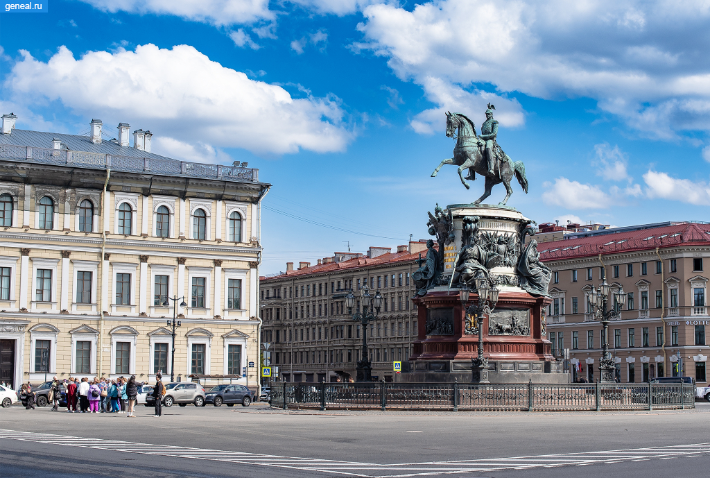 Санкт-Петербургская губерния. Памятник Николаю I в Санкт-Петербурге