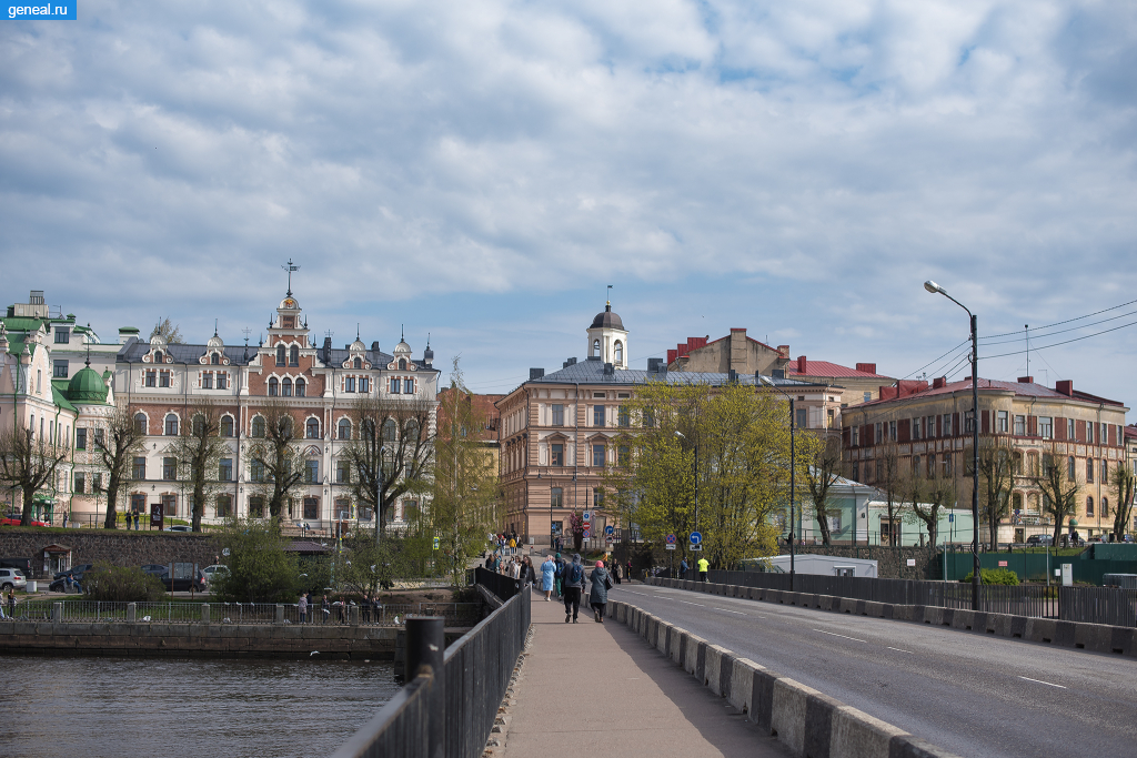 Выборгская губерния. Вид с Крепостного моста в Выборге