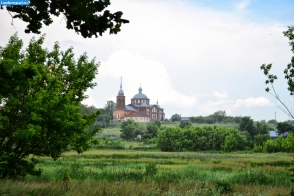 Тамбовский район. Вид на церковь в селе Селезни